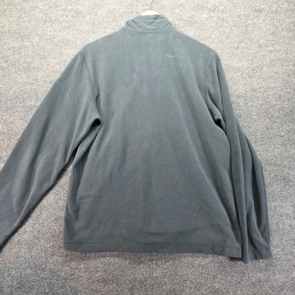 Eddie Bauer Mens Gray Fleece Quarter Zip Pullover Sweater Size M First Ascent - Picture 8 of 8